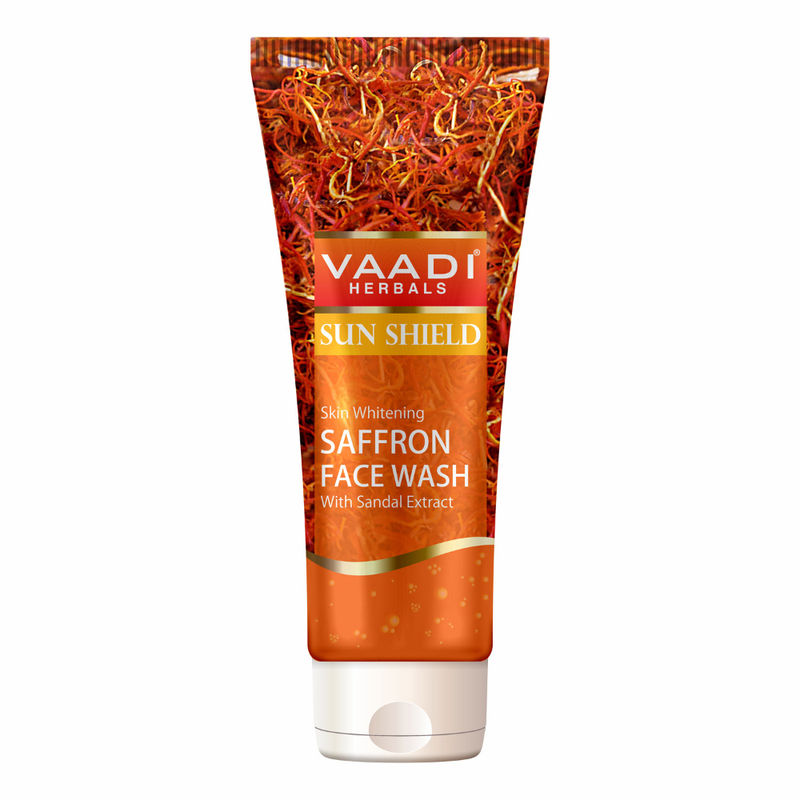 Vaadi Herbals Sun Shield Skin Whitening Saffron Face Wash With Sandal Extract