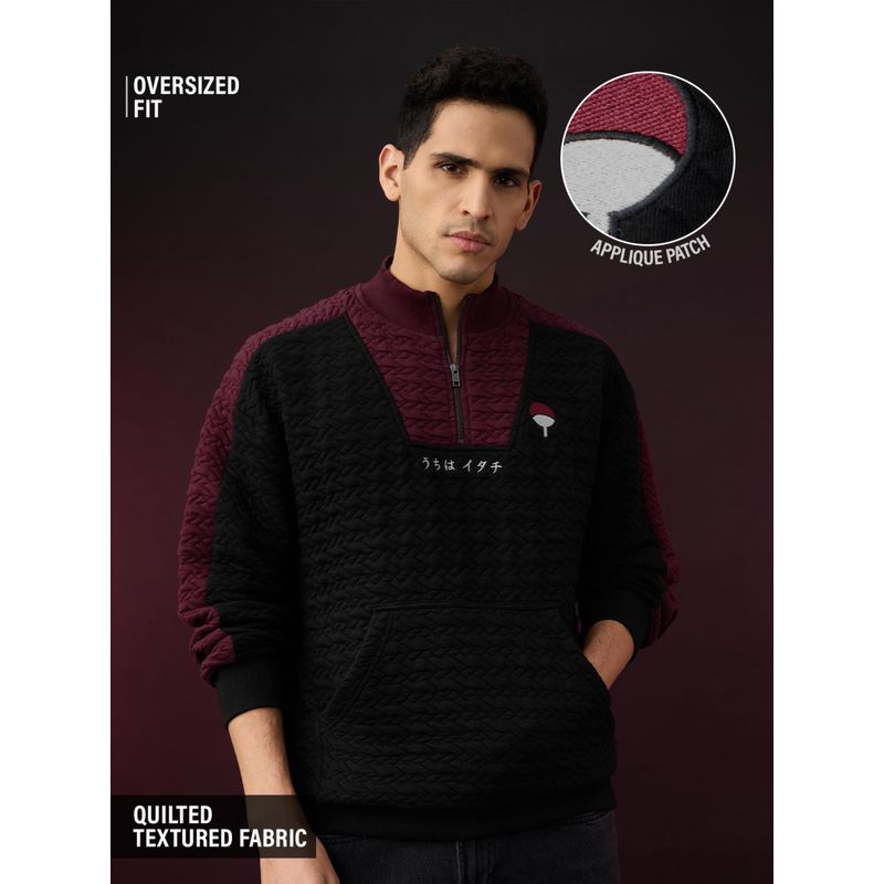 The Souled Store Official Naruto: Shadows Of The Uchiha Mens Oversized Sweatshirt (S)