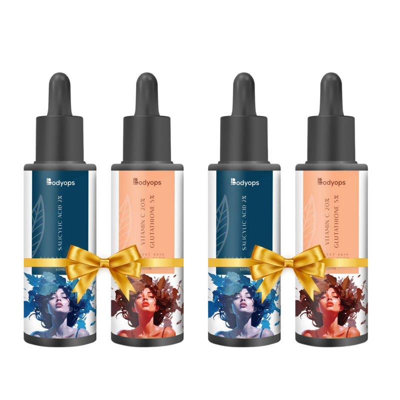 BODYOPS Salicylic Acid 2% & Vitamin C 20% + Glutathione 5% (Pack Of 2)