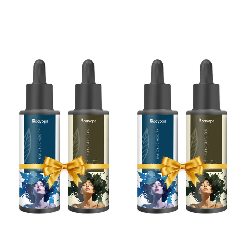 BODYOPS Salicylic Acid 2% & Glycolic Acid 10% (30ml Each - Pack Of 2)