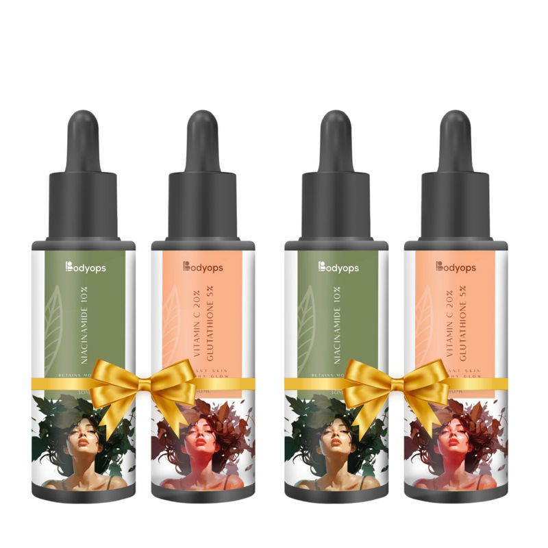 BODYOPS Niacinamide 10% & Vitamin C 20% + Glutathione 5% (Pack Of 2)