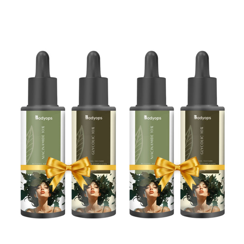 BODYOPS Niacinamide 10% & Glycolic Acid 10% (30ml Each - Pack Of 2)
