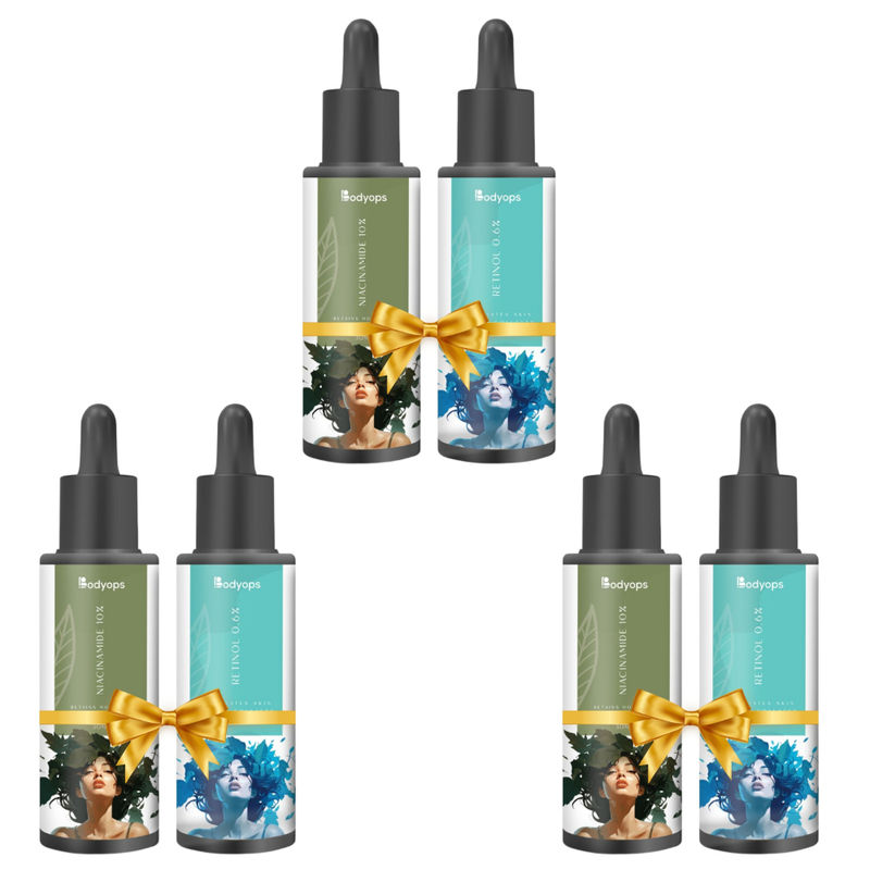 BODYOPS Niacinamide 10% & Retinol 0.6% (30ml Each - Pack Of 3)