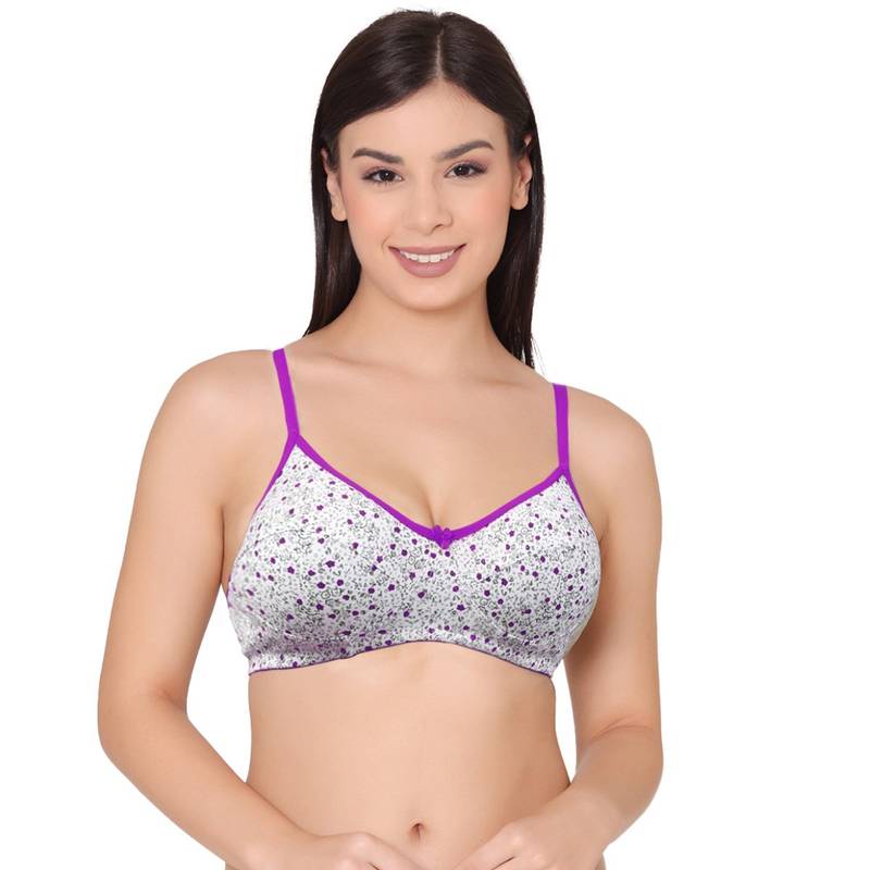 Groversons Paris Beauty Women'S Printed Everyday T-Shirt Bra With Seam (38B)