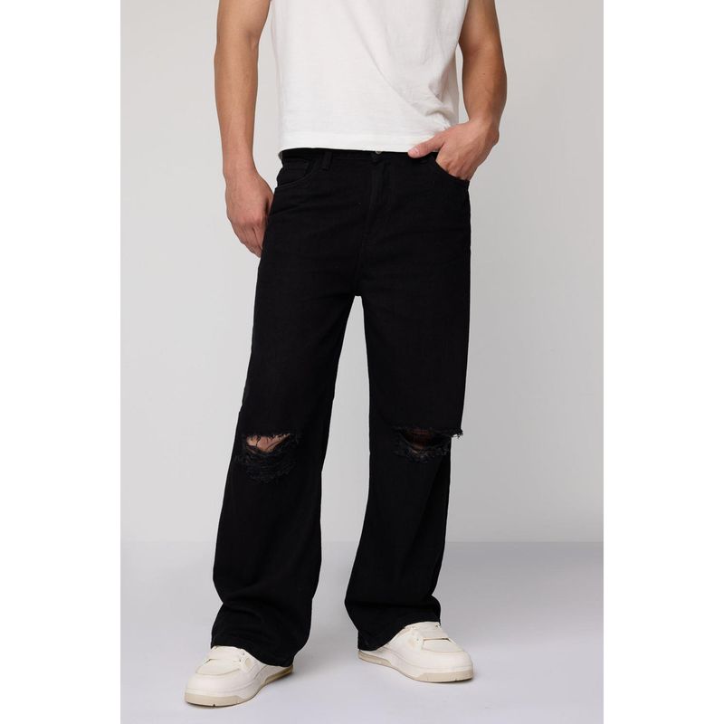 FREAKINS Wide Fit Ash Wash Jeans (34)