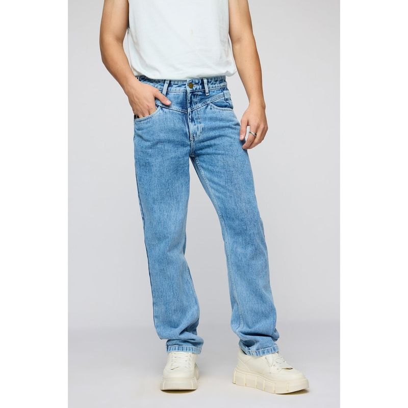 FREAKINS Clean Slate Yoke Panel Men's Straight Fit Jeans (34)