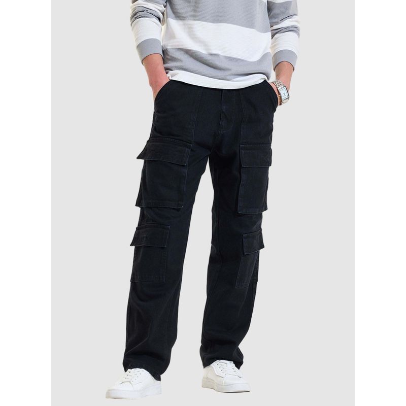 Snitch Black Relaxed Fit Jeans (36)