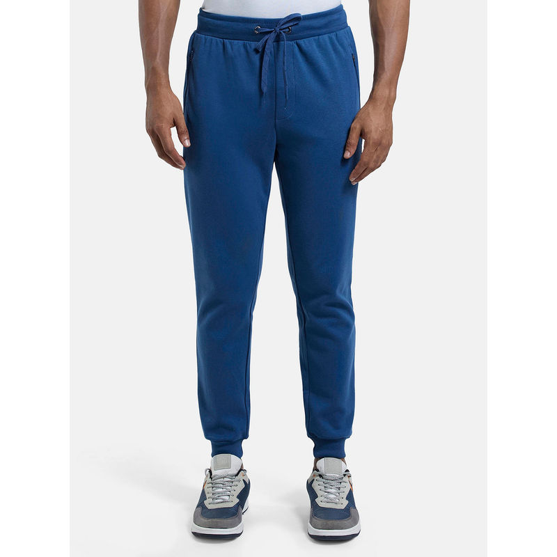 Jockey AM02 Men Super Combed Cotton Rich Slim Fit Jogger - Insignia Blue (S)