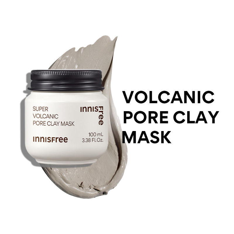 Innisfree Super Volcanic Pore Clay Mask 2X For Clogged Pores - Reduces Excess Sebum