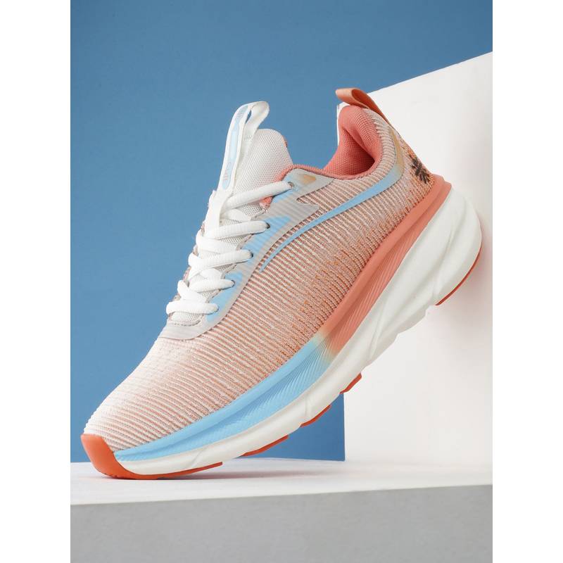 CULT Women Light Peach & Ice Blue Flytor Running Shoes (UK 8)