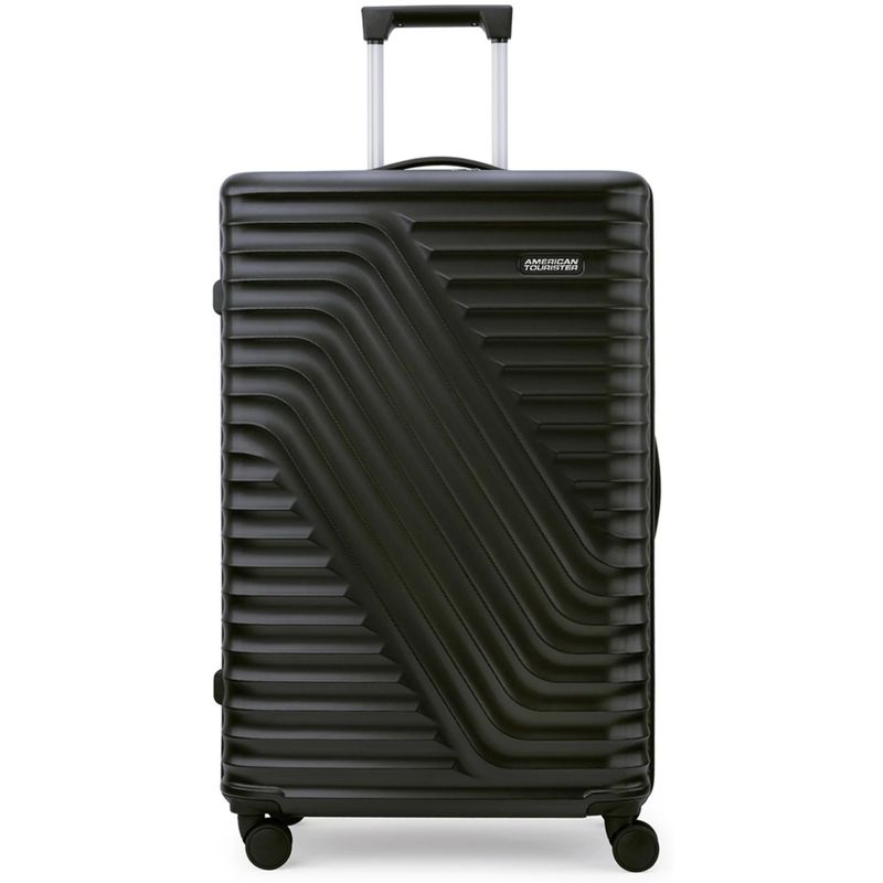 American Tourister Travix Solid 8 Spinner Wheel Hard Side Trolley Bag - Black (L)