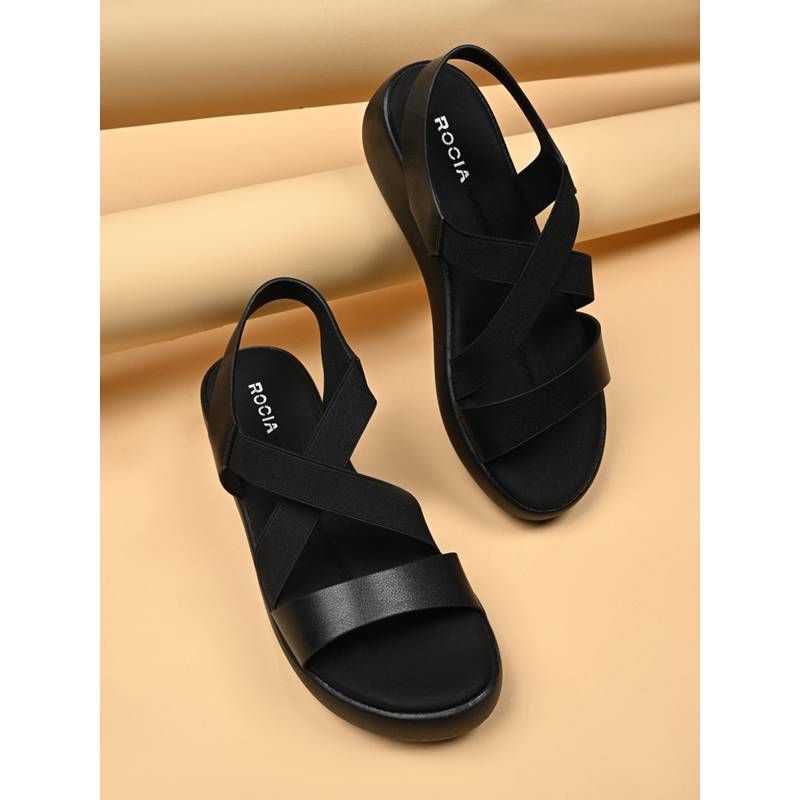 ROCIA Black Women Platform Heels (EURO 37)