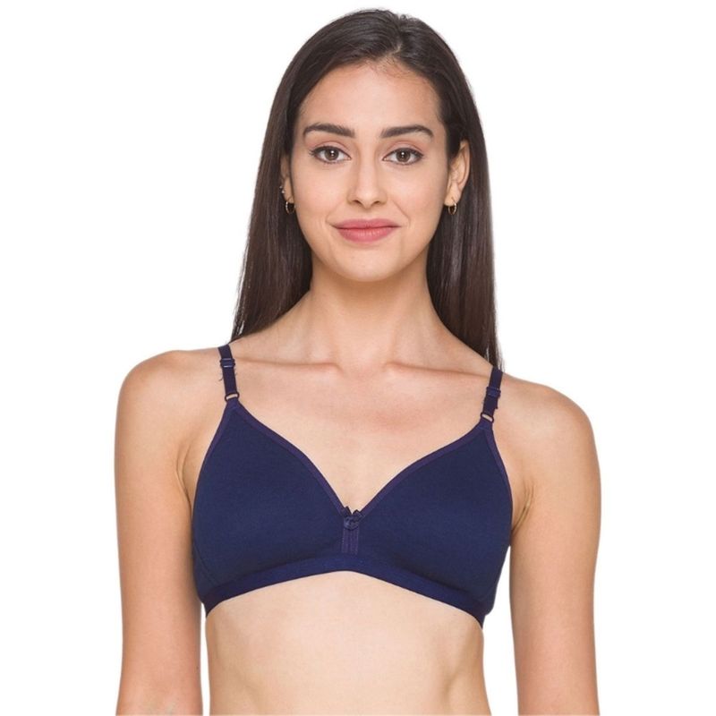 Candyskin Women's Non Padded Basic Bra - Navy Blue (36C)