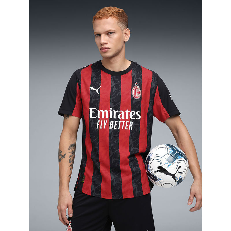 Puma Ac Milan 25/26 Home Authentic Men Red Ultraweave Football Jersey (XL)