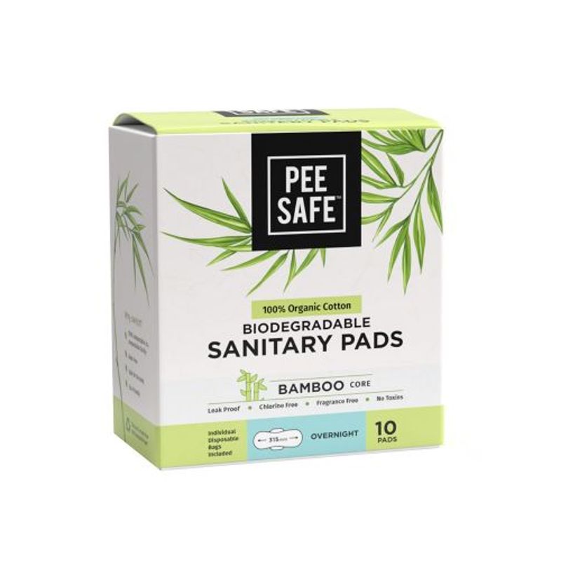 Pee Safe 100 Organic Cotton Biodegradable Overnight Sanitary Pads Buy