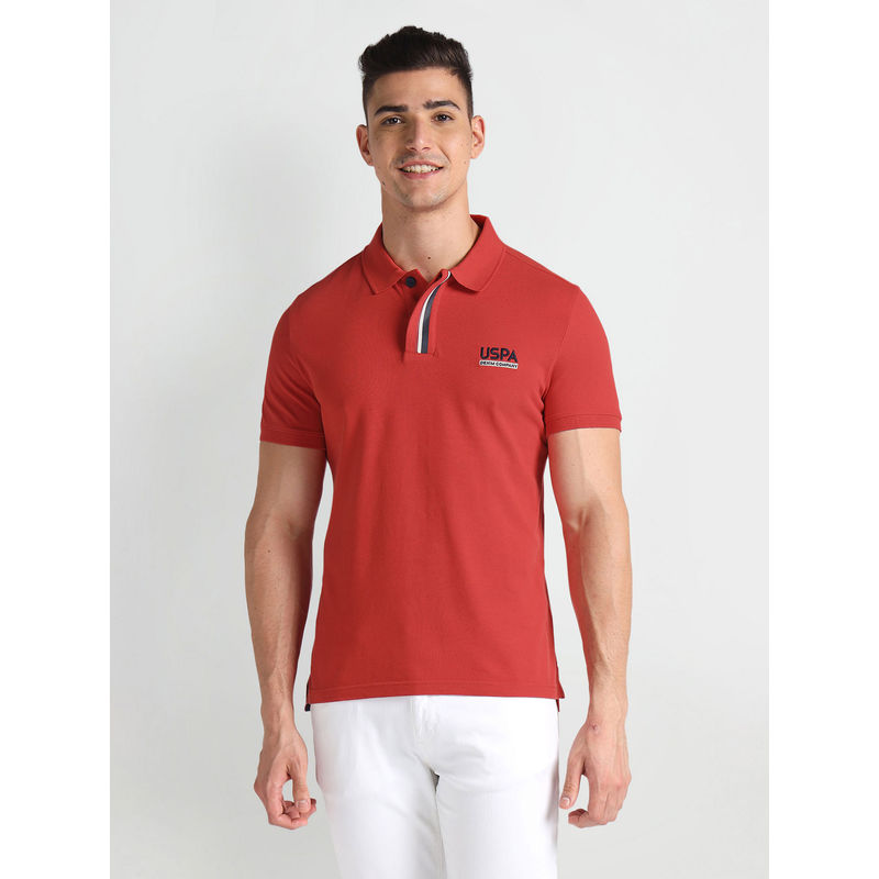 U.S. Polo Assn. Denim Co. Embroidered Logo Slim Fit Polo T-Shirt (S)