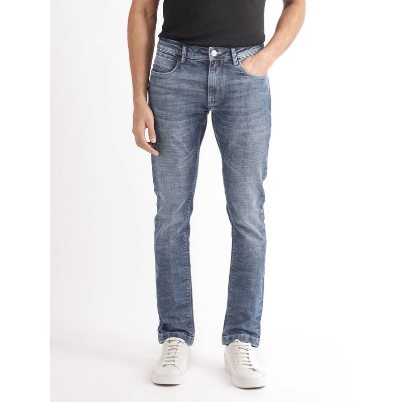 Buy Rare Rabbit Arten Primary Blue Solid Jeans Online