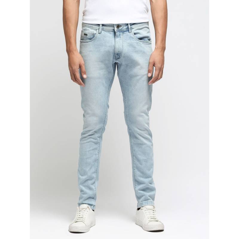 Buy Rare Rabbit Roune Light Blue Solid Jeans Online