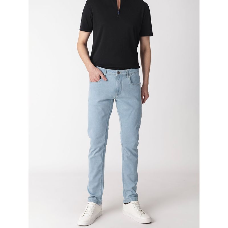 Rare Rabbit Toke Light Blue Solid Jeans (28)