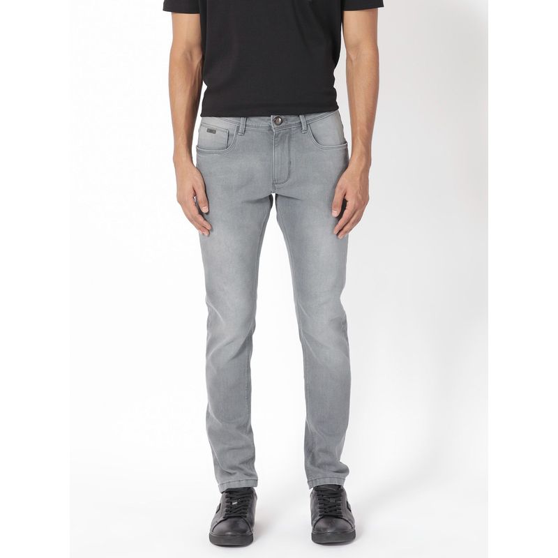 Rare Rabbit Toulouse Light Grey Solid Jeans (34)