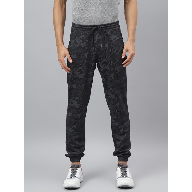 Alcis Mens Black Anti-Static Slim-Fit Training Joggers (XL)