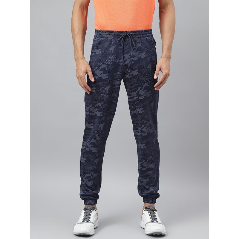 Alcis Mens Navy Anti-Static Slim-Fit Training Joggers (S)