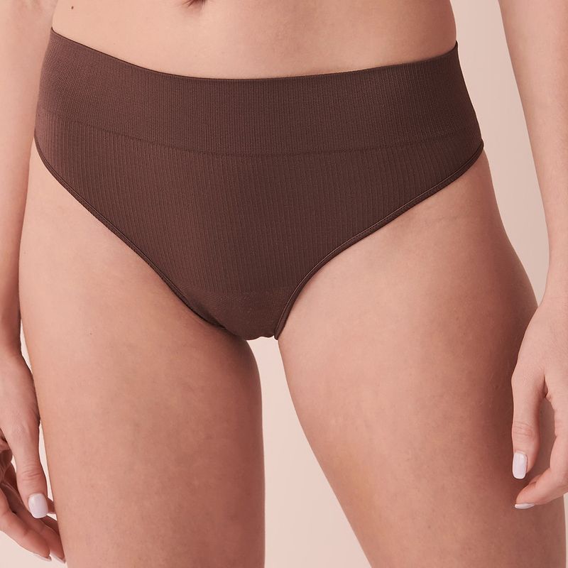La Vie En Rose Rib Hiph - Brown (S)