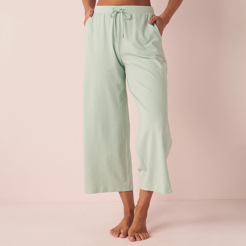 La Vie En Rose Cotton Spandex Pant - Blue (XS)