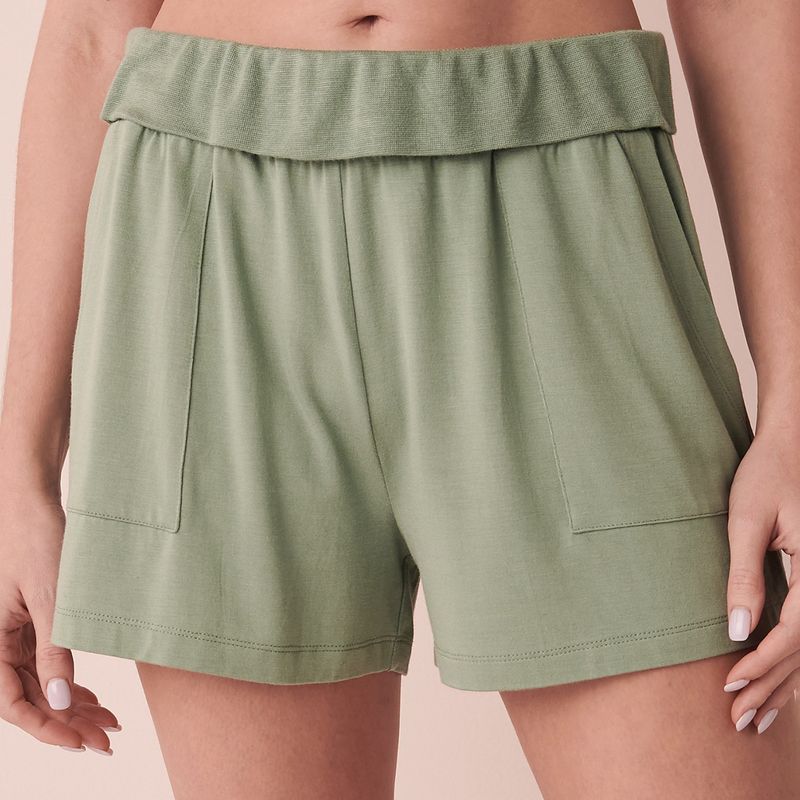 La Vie En Rose Bamboo Short - Green (XS)