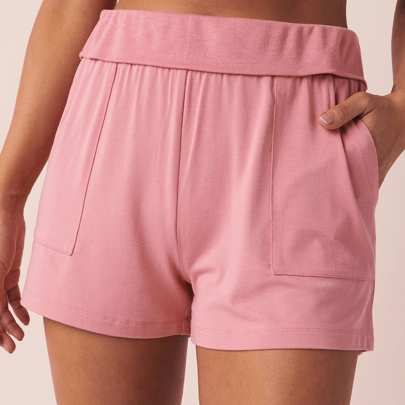 La Vie En Rose Bamboo Short - Pink (XS)