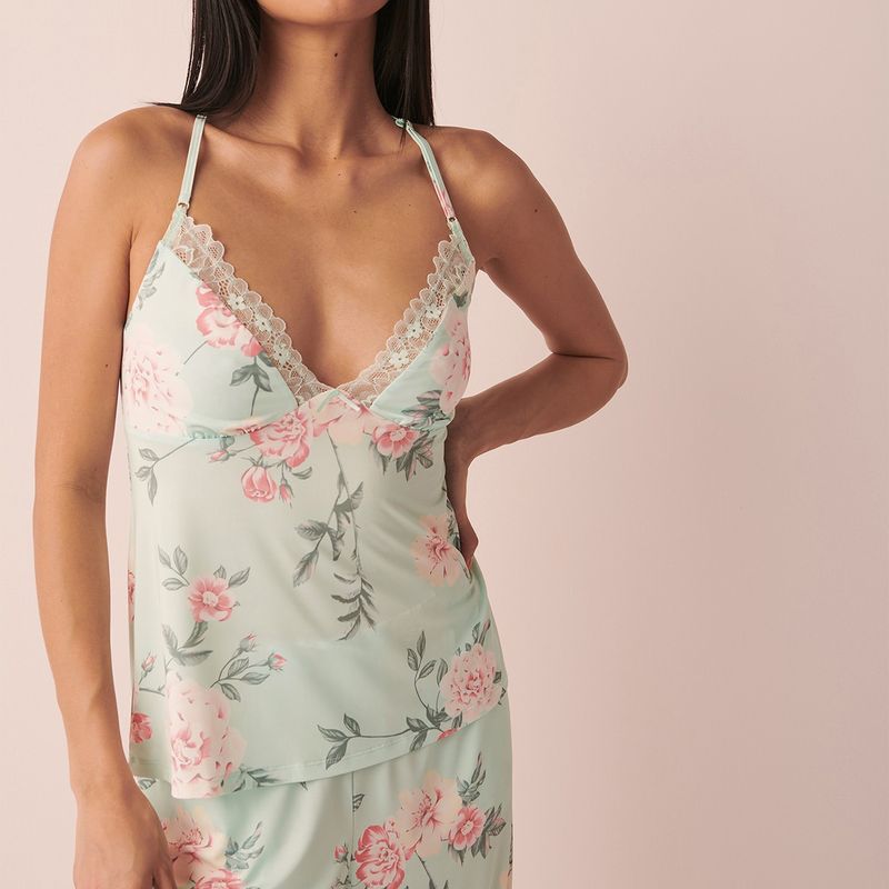 La Vie En Rose Camisole Micro Lace - Green (S)