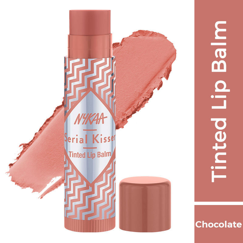 Nykaa Serial Kisser Moisturising Tinted Lip Balm With Chocolate Nude