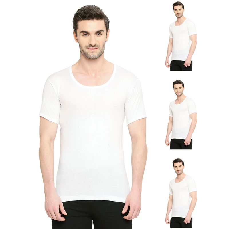 VIP Mens Bonus Premium Cotton Vest (Pack of 4) (S)