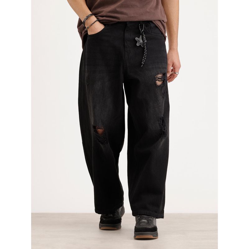 WROGN Baggy Fit Distressed Denim Jeans (30)