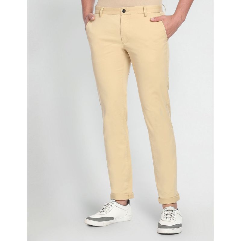 Arrow Sports Slim Fit Twill Casual Trousers (36)