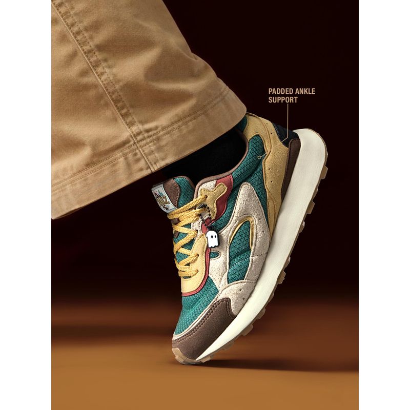 The Souled Store Trailz: Summit Men Multi-Color Low Top Sneakers (UK 9)