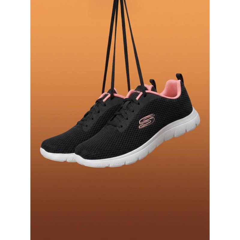 SKECHERS Women Black SUMMITS Running Shoes (UK 4)