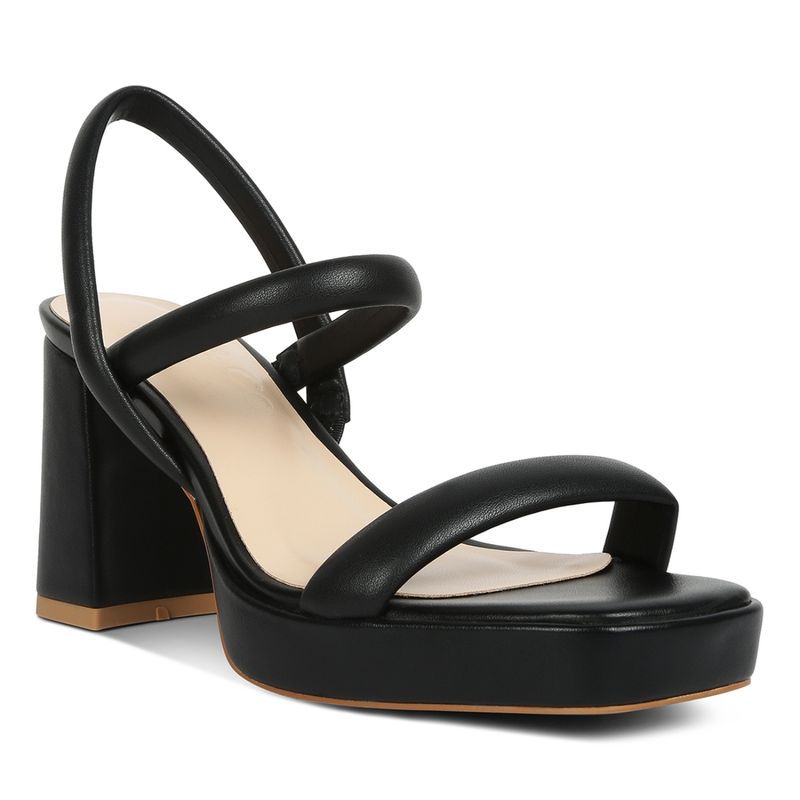 Slingback sandals block heel top