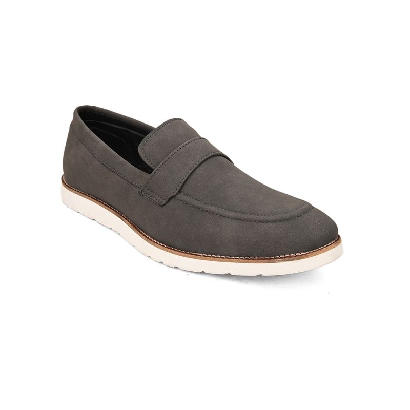 Hydes N Hues Grey Casual Synthetic Slip-Ons Shoes For Men (EURO 40)