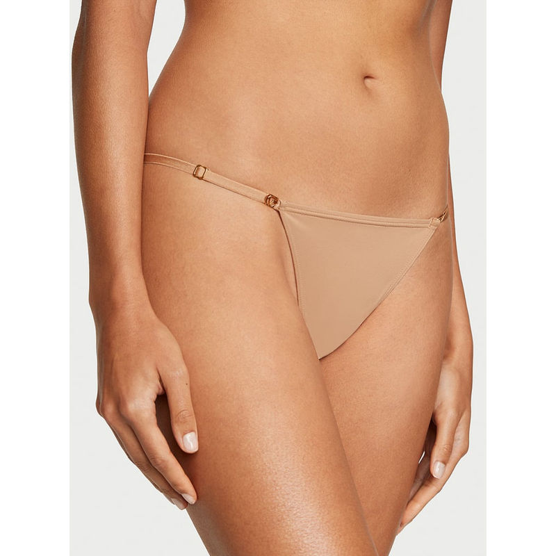 Victoria's Secret Beige Love Cloud Adjustable String Bikini Panty (XS)