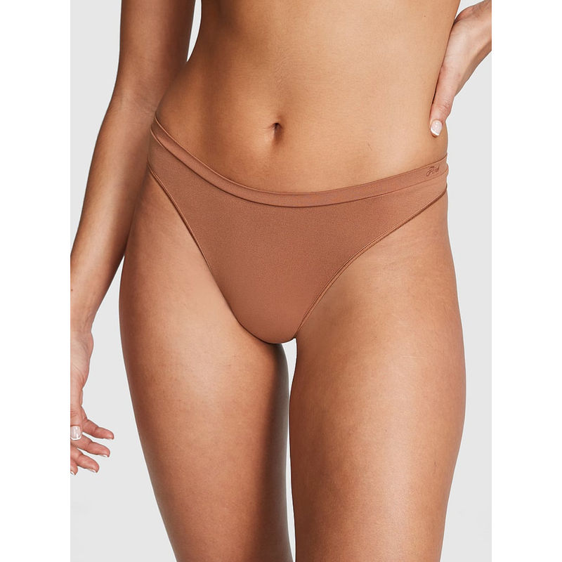 Victoria's Secret Brown Seamless High-Leg Thong Panty (2XL)
