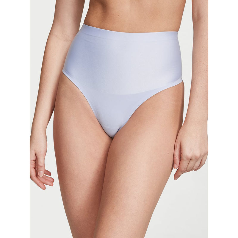 Victoria's Secret Blue Smoothing Shimmer Thong Panty (XS)