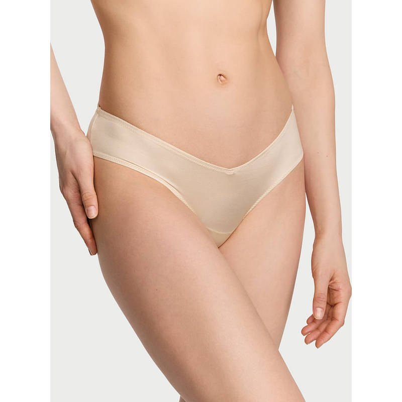 Victoria's Secret Beige Very Sexy Strappy Back High-Leg Cheeky Panty (S)