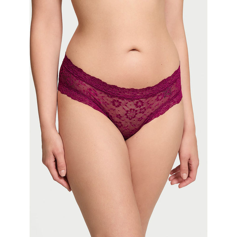 Victoria's Secret Pink The Lacie Lace-Up Lace Cheeky Panty (XS)