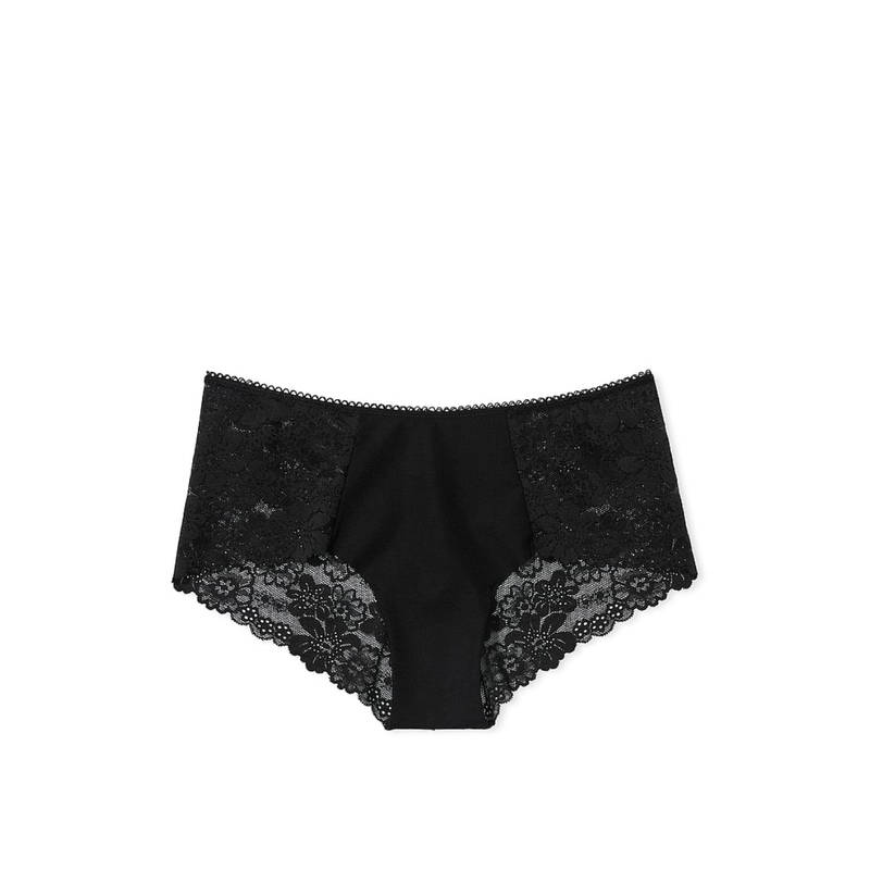 Victoria's Secret Black No-Show Cheeky Panty (XS)