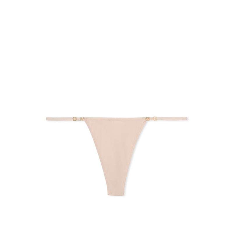 Victoria's Secret Beige Dream Angels Smooth Adjustable Thong Panty (S)