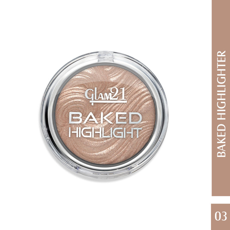 GLAM21 Baked Highlighter Metallic Finish - Shade 03