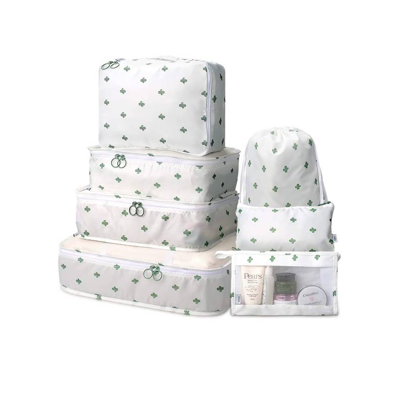 House of Quirk Clothes Packing Organizer Luggage Storage Organizer White
