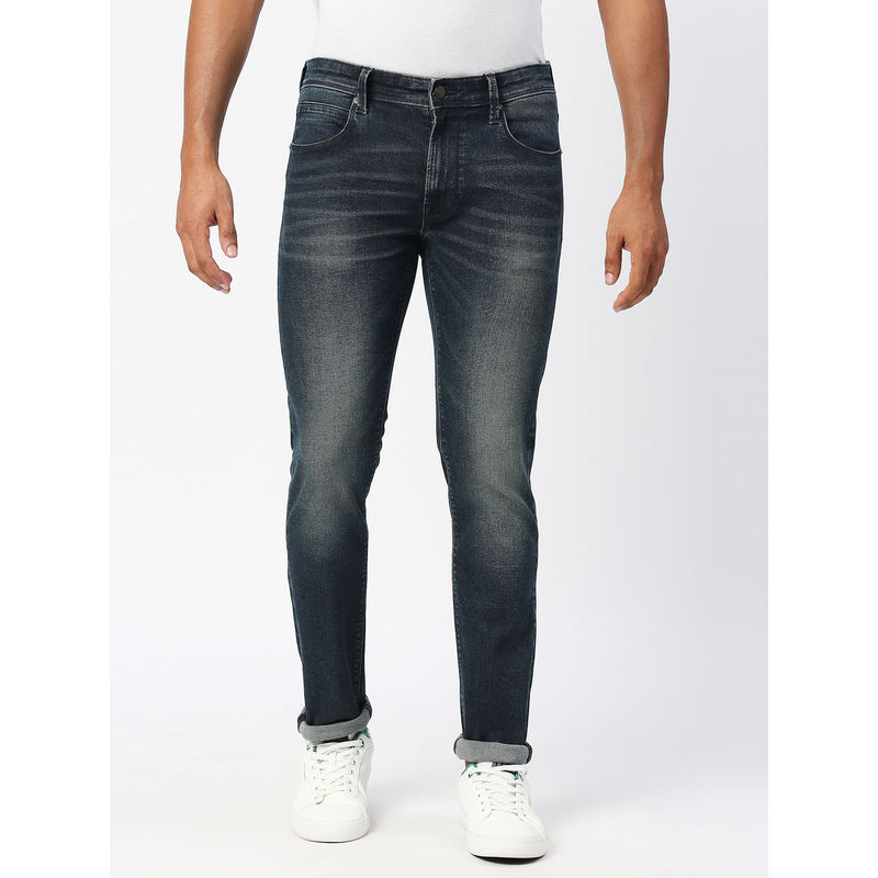 Pepe Jeans Navy Blue Tapered Vapour Tapered Fit Low Waist Jeans (30)
