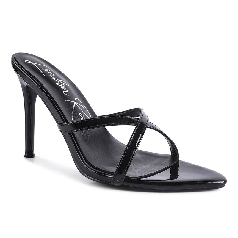 London Rag Solid Black Heels (EURO 38)